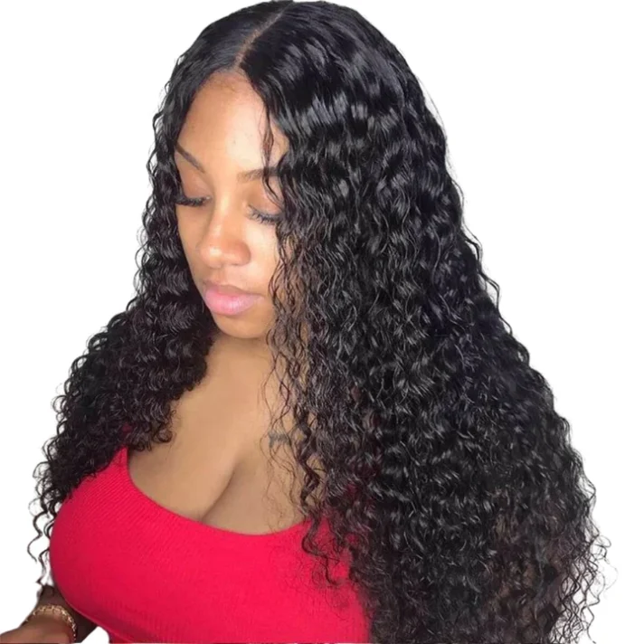 13×4 Deep Wave Lace Front Wig Brazilian Human Hair Lace Wigs