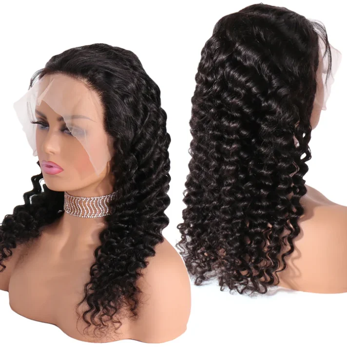 13×4 Deep Wave Lace Front Wig Brazilian Human Hair Lace Wigs
