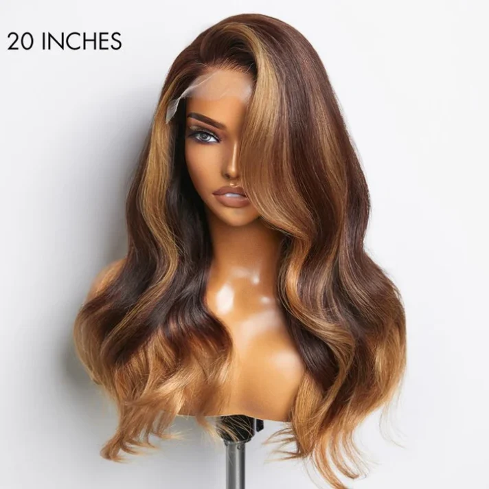 Limited Design | Blonde Ombre Highlights Loose Wave Glueless 5×5 Closure HD Lace Wig