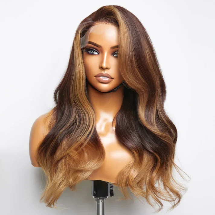Limited Design | Blonde Ombre Highlights Loose Wave Glueless 5×5 Closure HD Lace Wig