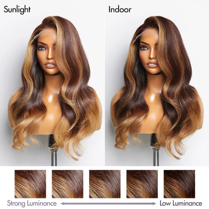 Limited Design | Blonde Ombre Highlights Loose Wave Glueless 5×5 Closure HD Lace Wig