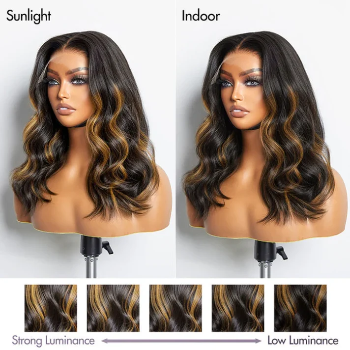 Limited Design | Blonde Piece Highlights Loose Wave Glueless 5×5 Closure HD Lace Wig
