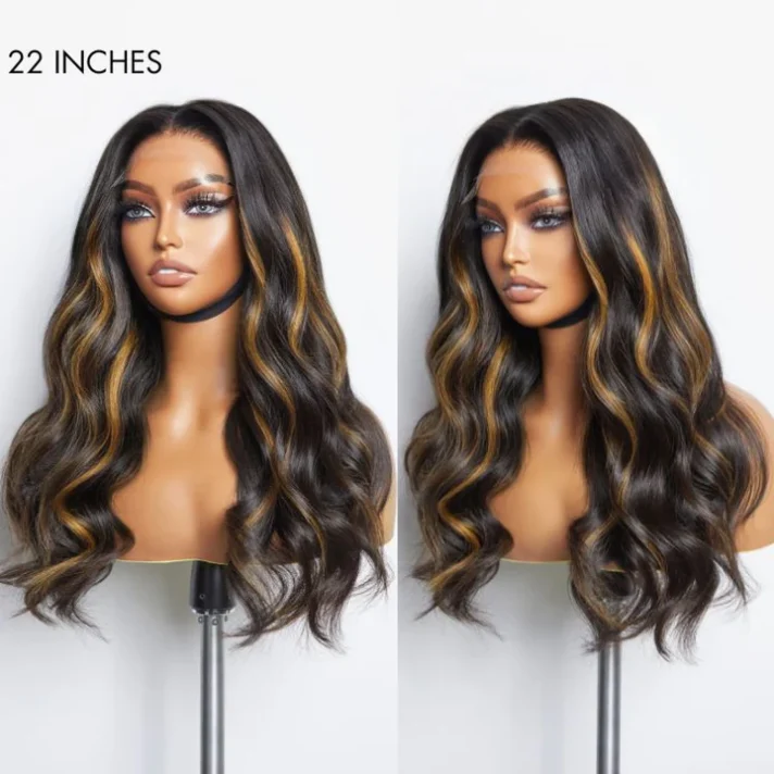 Limited Design | Blonde Piece Highlights Loose Wave Glueless 5×5 Closure HD Lace Wig